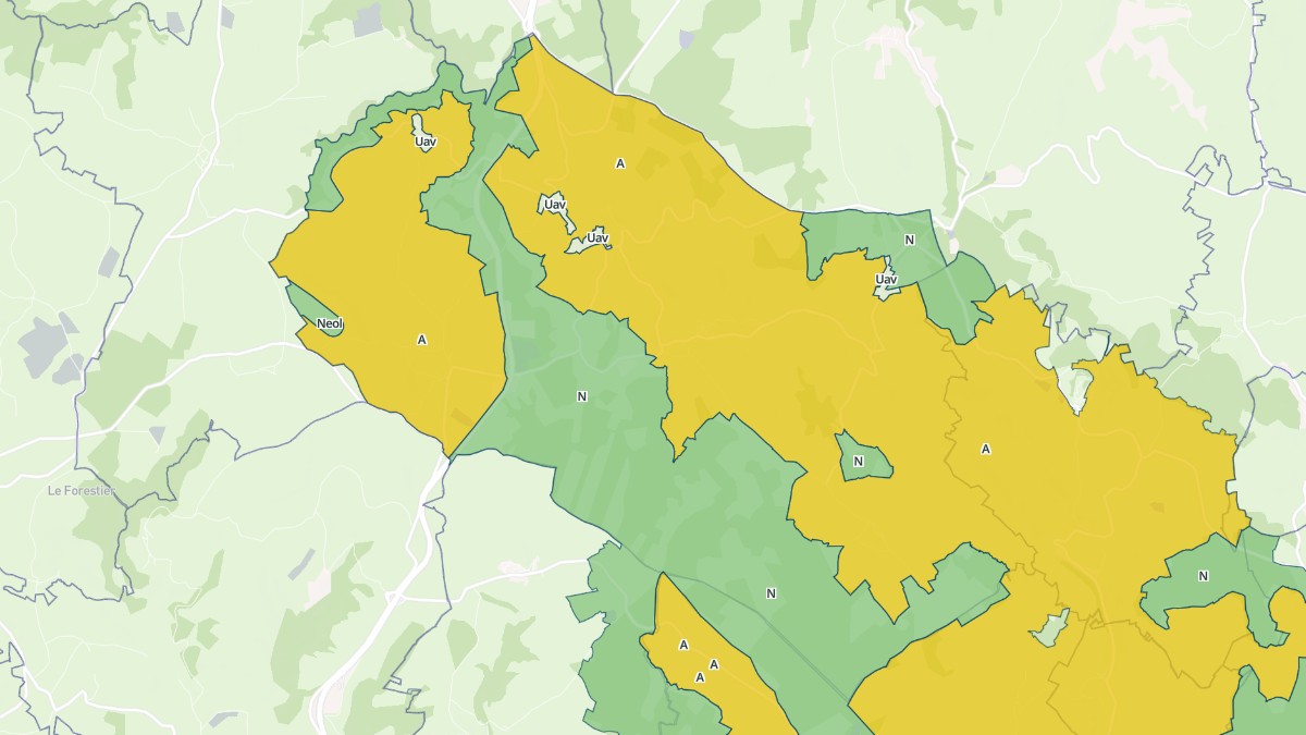 Aperçu cartographique de Vieillespesse, centré sur la commune