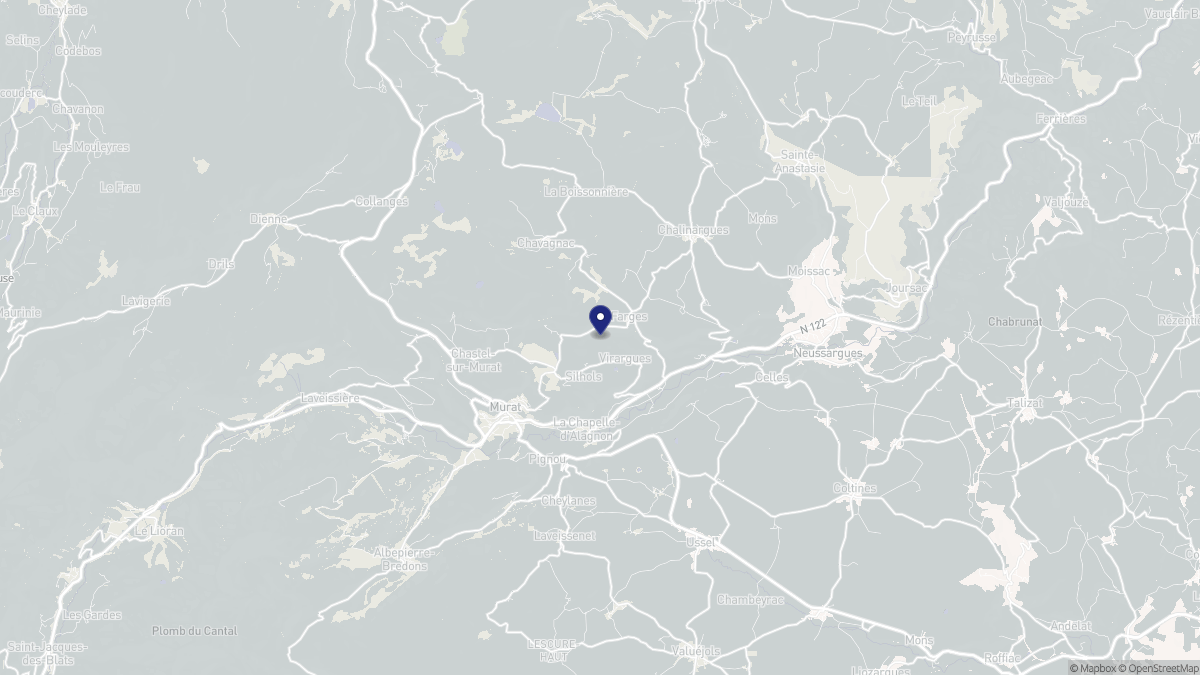 Aperçu cartographique de Virargues, centré sur la commune