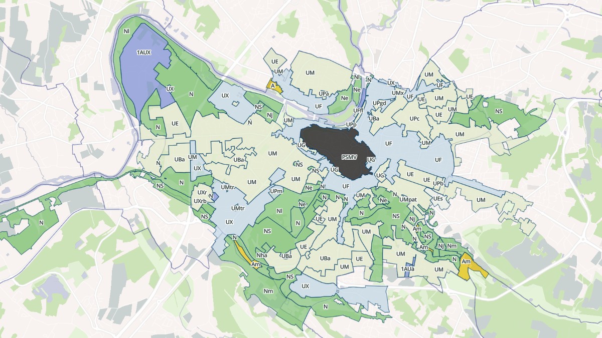 Aperçu cartographique de Angoulême, centré sur la commune