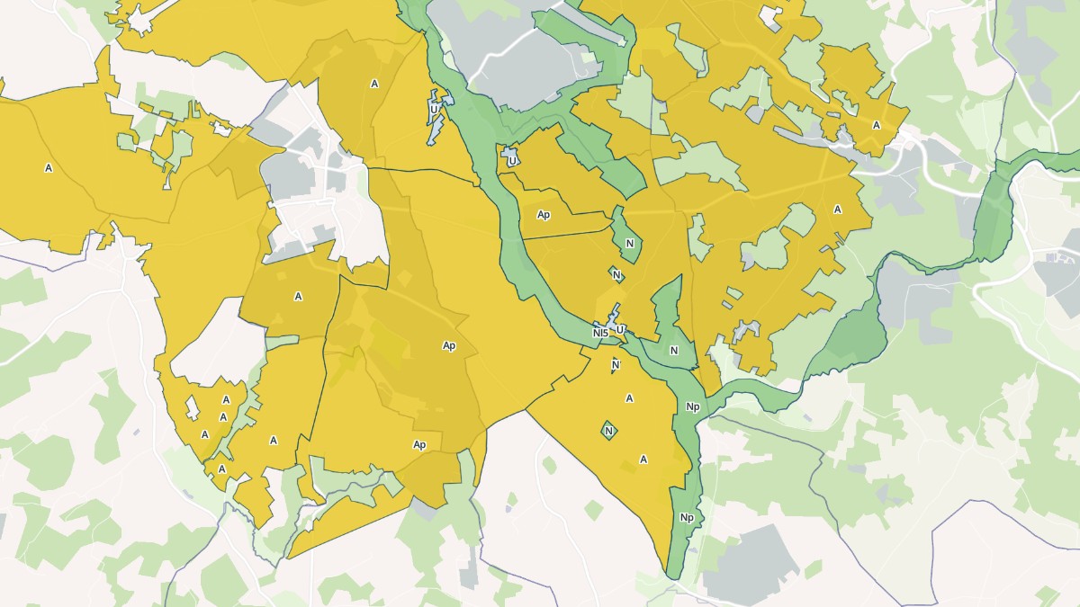 Aperçu cartographique de Blanzaguet-Saint-Cybard, centré sur la commune