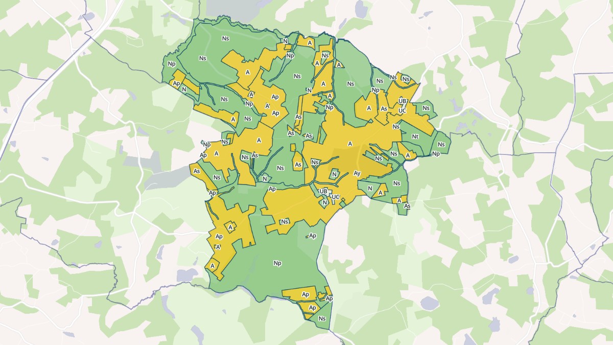 Aperçu cartographique de Boisbreteau, centré sur la commune
