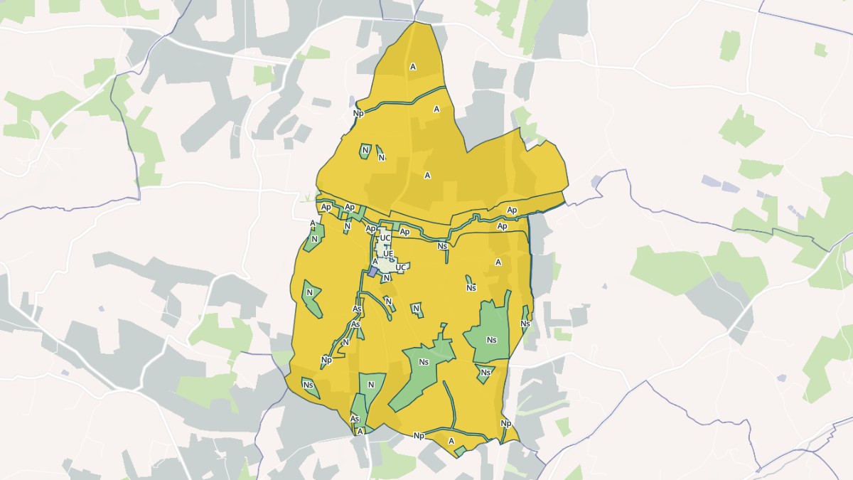 Aperçu cartographique de Champagne-Vigny, centré sur la commune