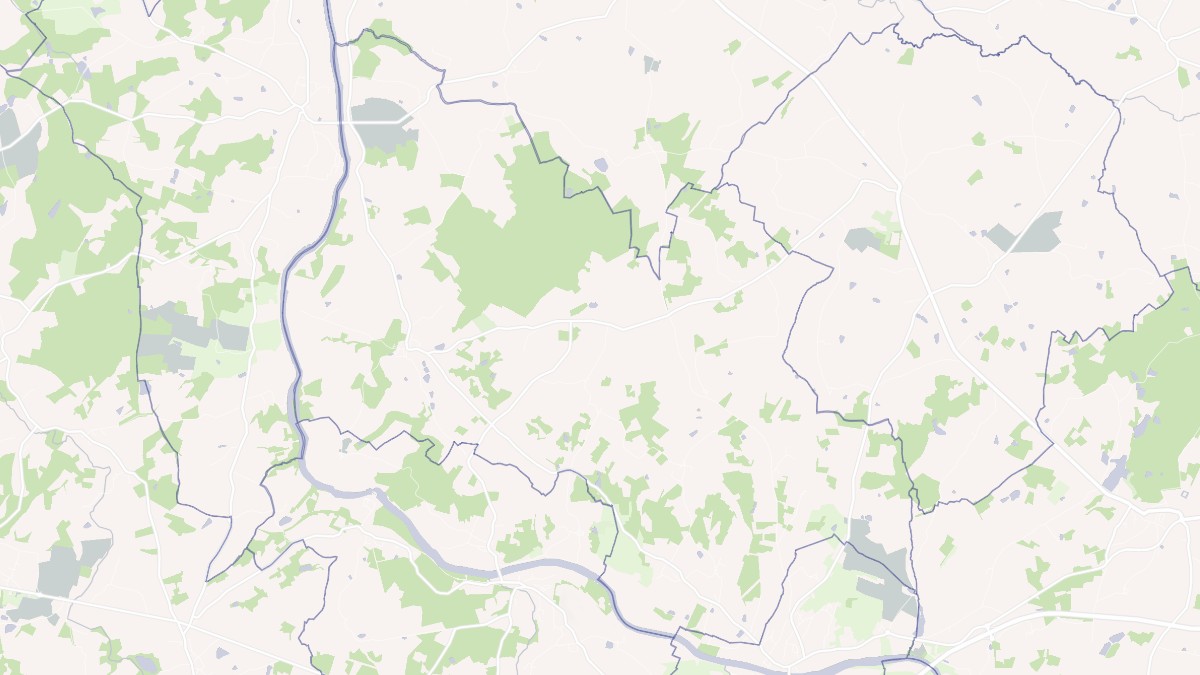Aperçu cartographique de Chirac, centré sur la commune