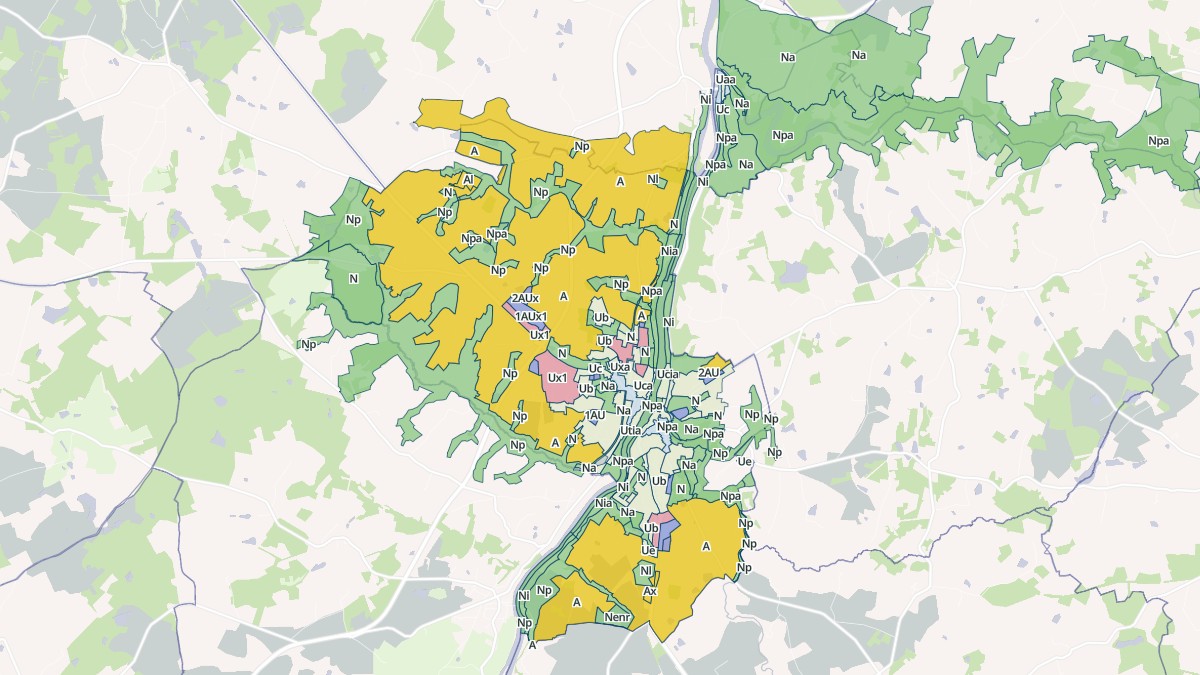 Aperçu cartographique de Confolens, centré sur la commune
