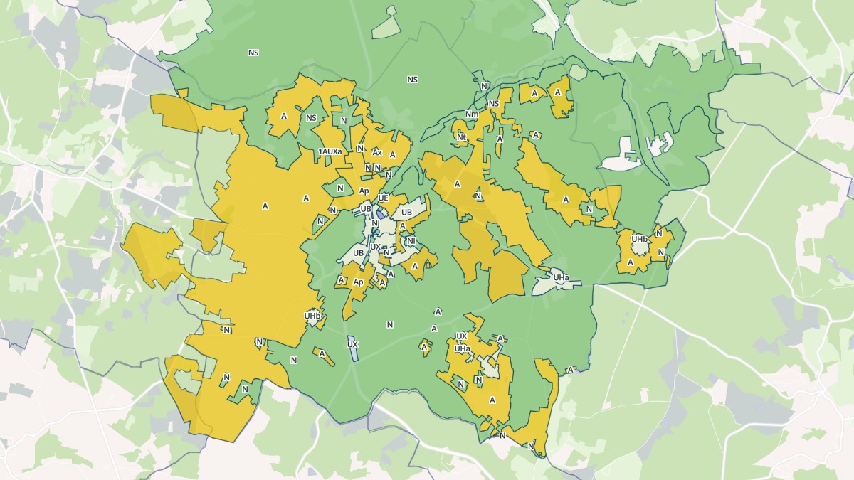 Aperçu cartographique de Dignac, centré sur la commune