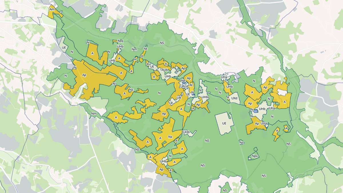 Aperçu cartographique de Dirac, centré sur la commune