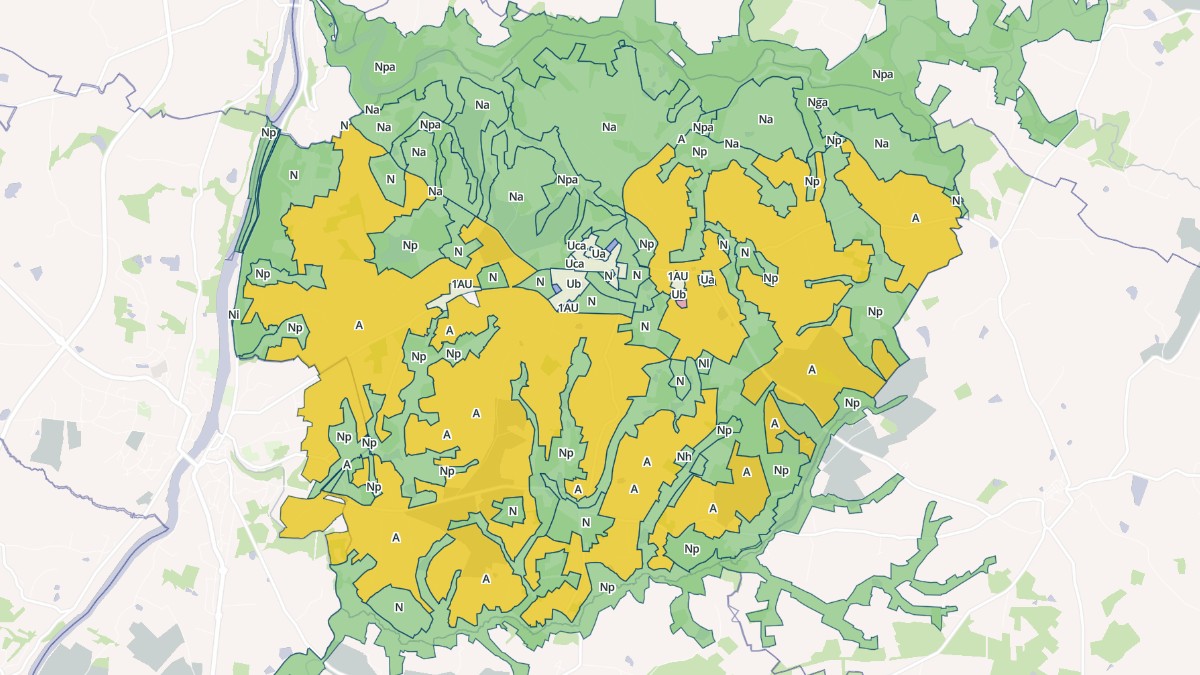 Aperçu cartographique de Esse, centré sur la commune