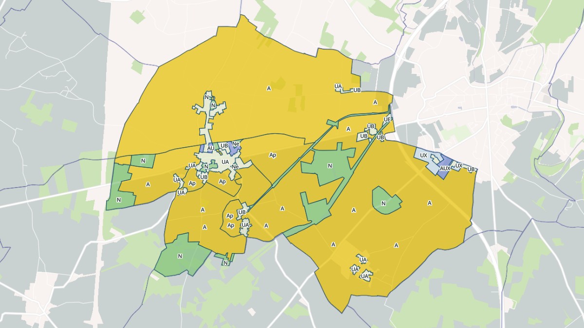 Aperçu cartographique de La Faye, centré sur la commune