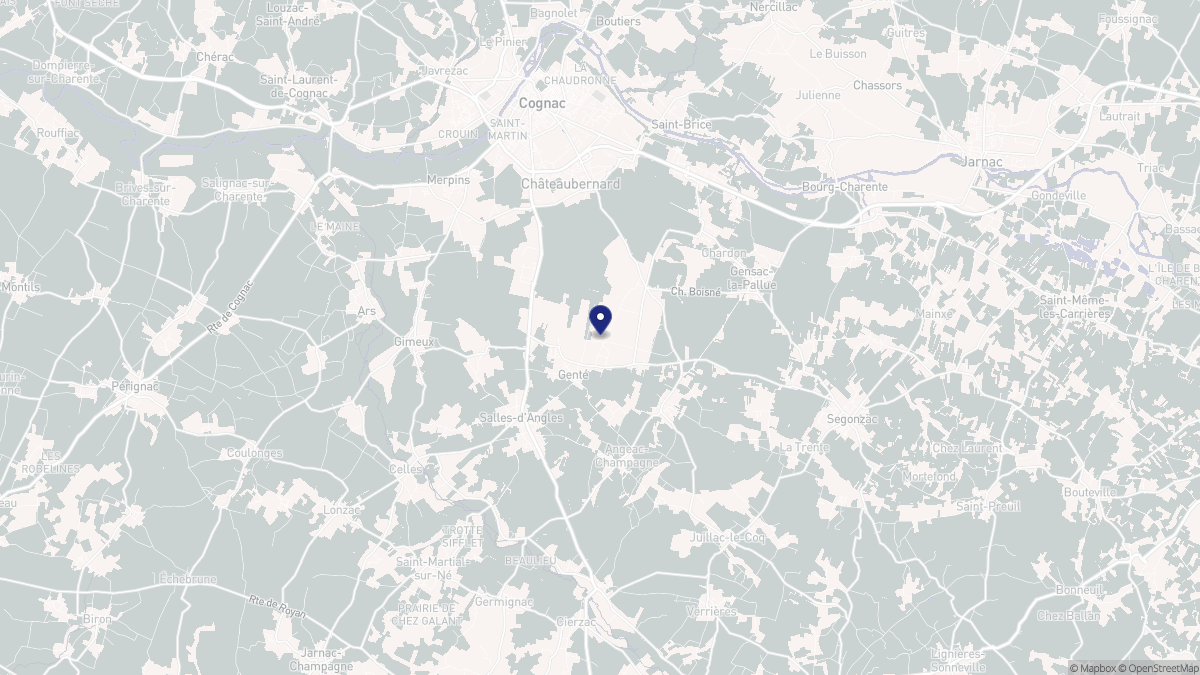 Aperçu cartographique de Genté, centré sur la commune