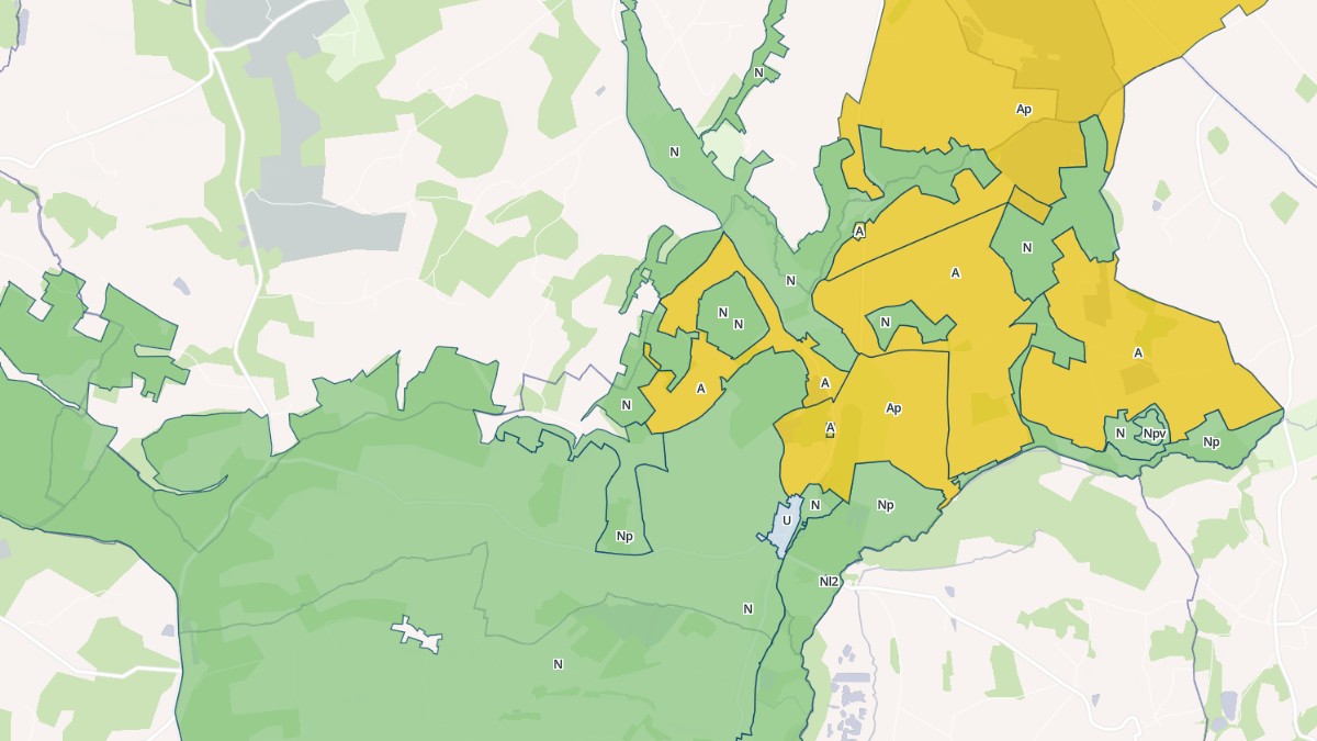 Aperçu cartographique de Gurat, centré sur la commune
