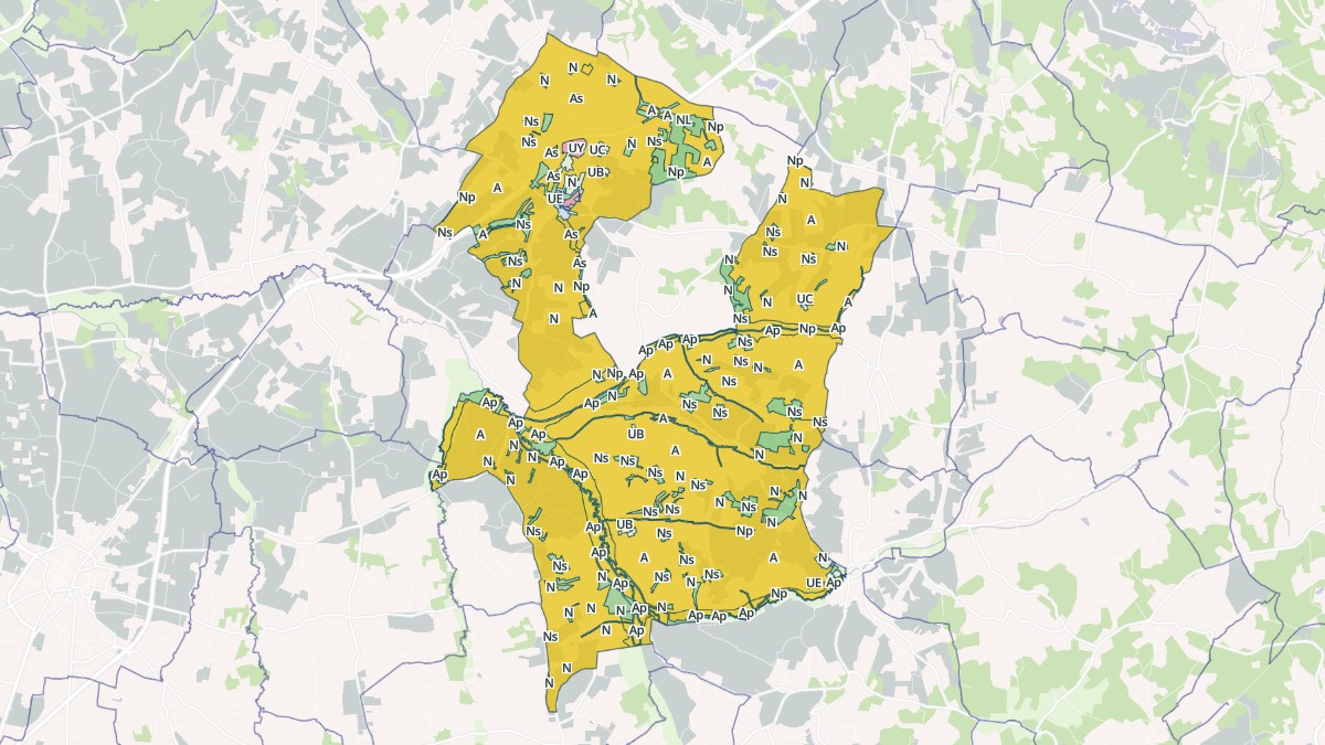 Aperçu cartographique de Val des Vignes, centré sur la commune