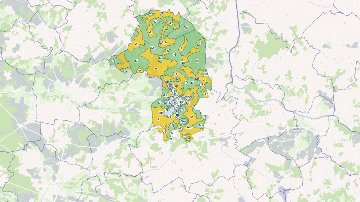 Aperçu cartographique de Terres-de-Haute-Charente, centré sur la commune