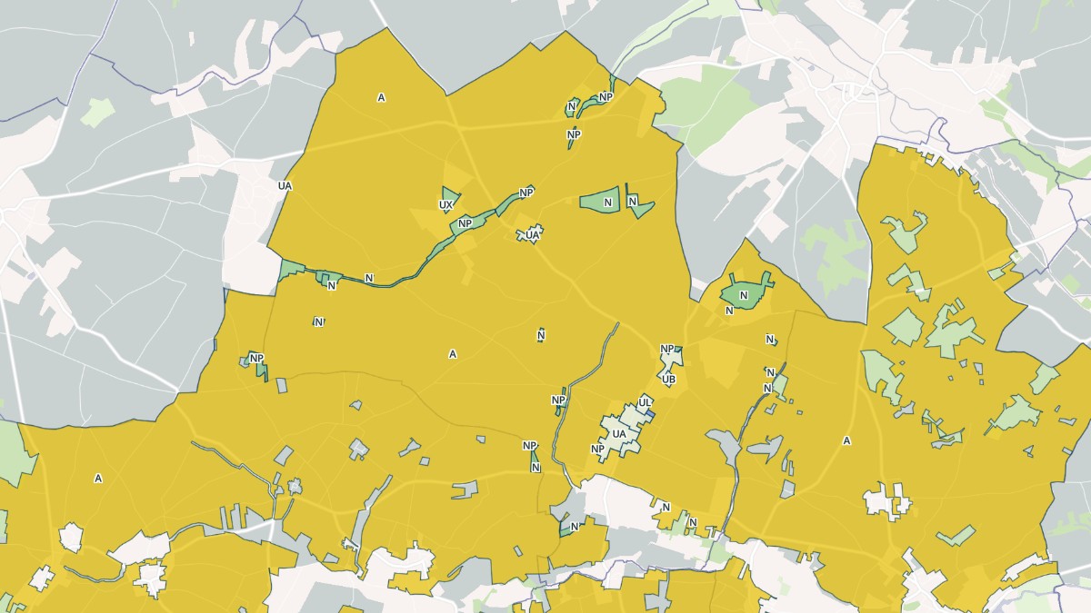 Aperçu cartographique de Mons, centré sur la commune
