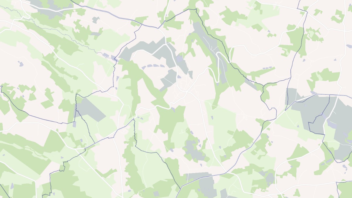 Aperçu cartographique de Montembœuf, centré sur la commune