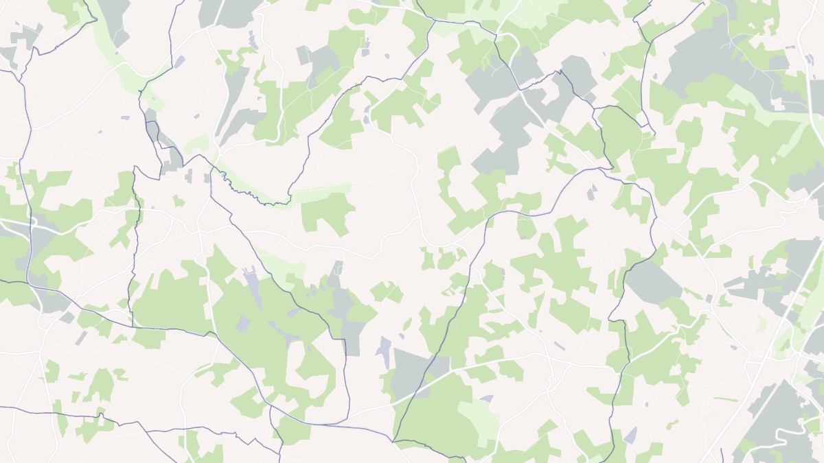 Aperçu cartographique de Nonac, centré sur la commune