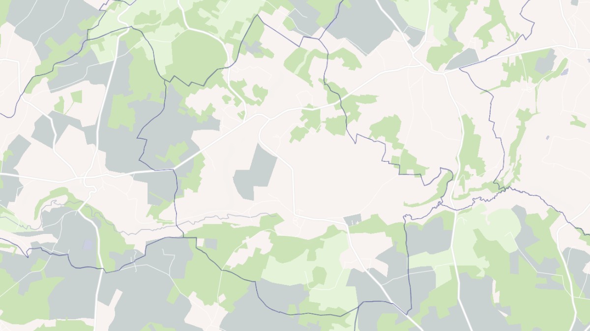 Aperçu cartographique de Parzac, centré sur la commune