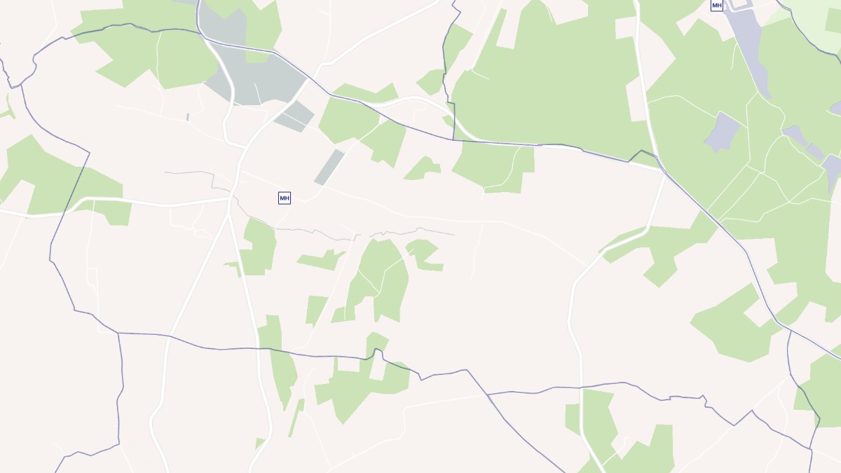 Aperçu cartographique de Poullignac, centré sur la commune
