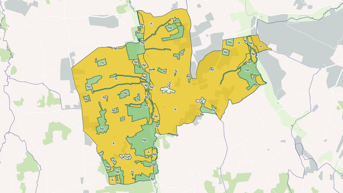 Aperçu cartographique de Saint-Aulais-la-Chapelle, centré sur la commune