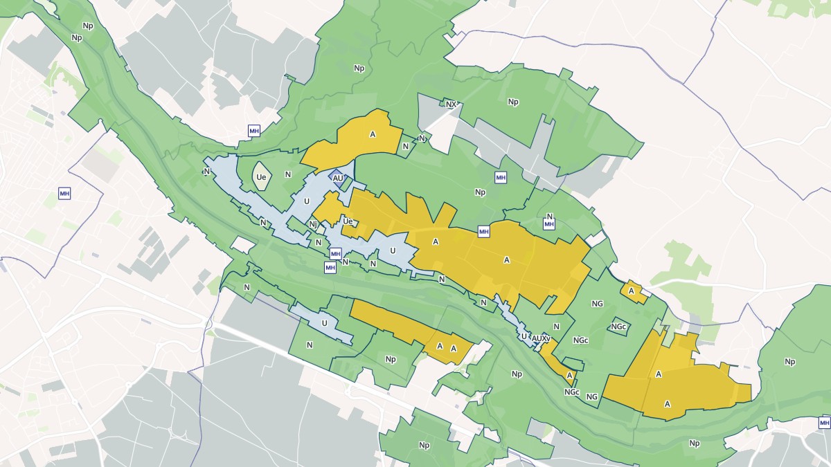 Aperçu cartographique de Saint-Brice, centré sur la commune