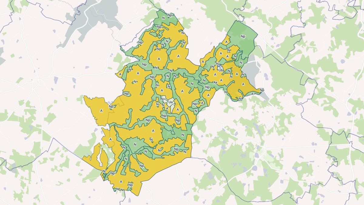 Aperçu cartographique de Saint-Christophe, centré sur la commune