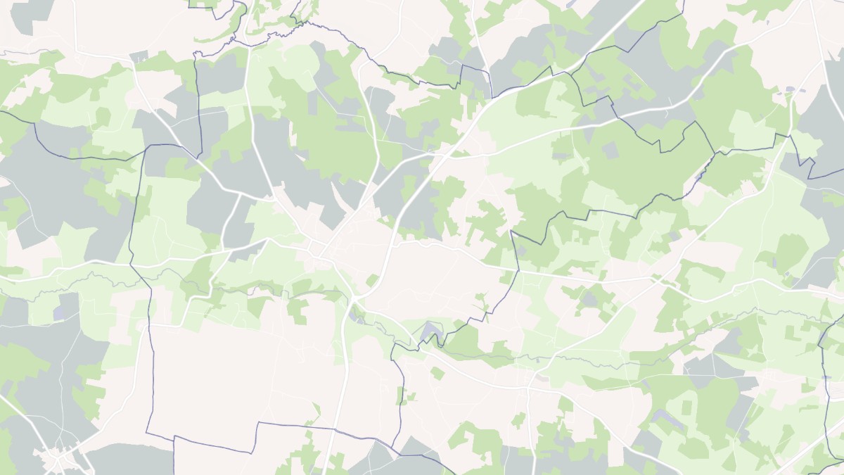 Aperçu cartographique de Saint-Claud, centré sur la commune