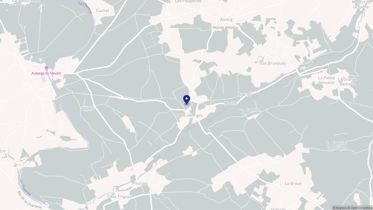 Aperçu cartographique de Saint-Georges, centré sur la commune