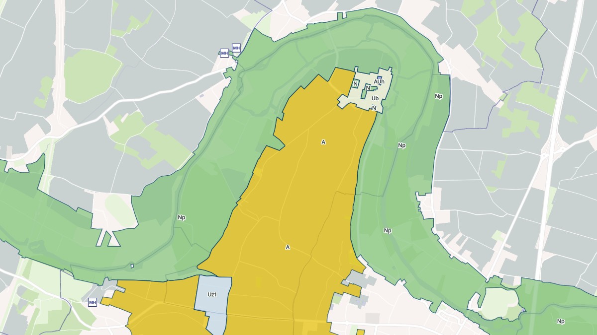Aperçu cartographique de Saint-Groux, centré sur la commune