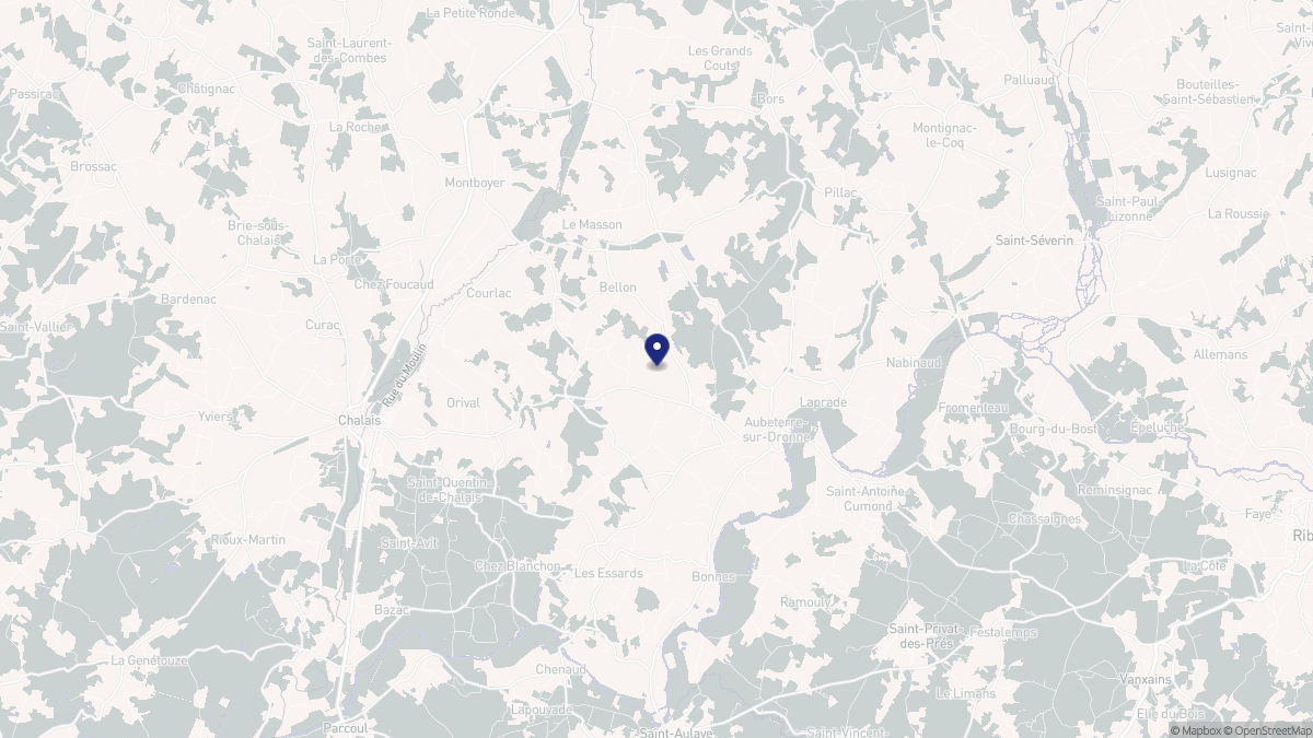 Aperçu cartographique de Saint-Romain, centré sur la commune