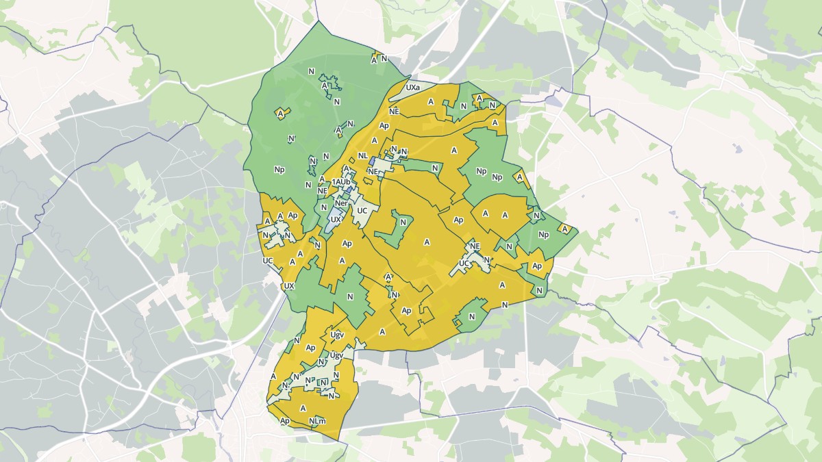 Aperçu cartographique de Taponnat-Fleurignac, centré sur la commune