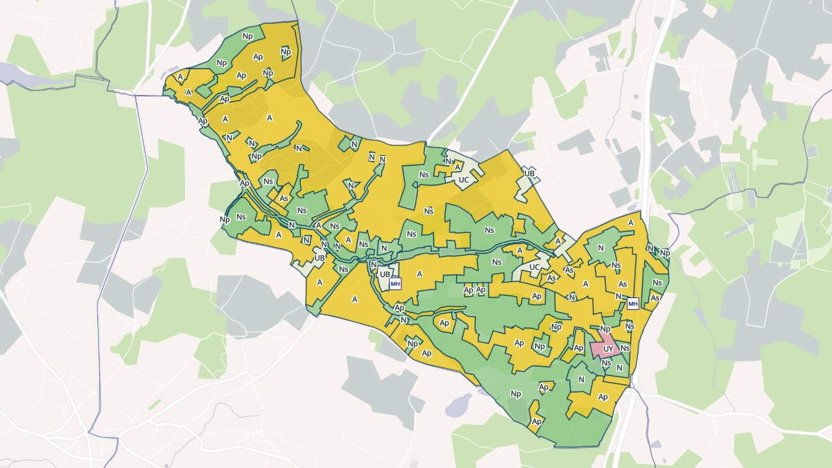 Aperçu cartographique de Le Tâtre, centré sur la commune
