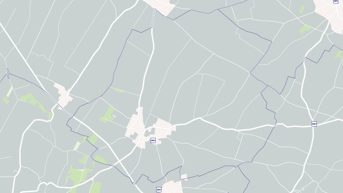 Aperçu cartographique de Theil-Rabier, centré sur la commune