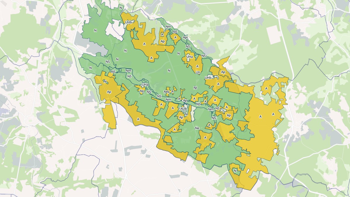 Aperçu cartographique de Torsac, centré sur la commune