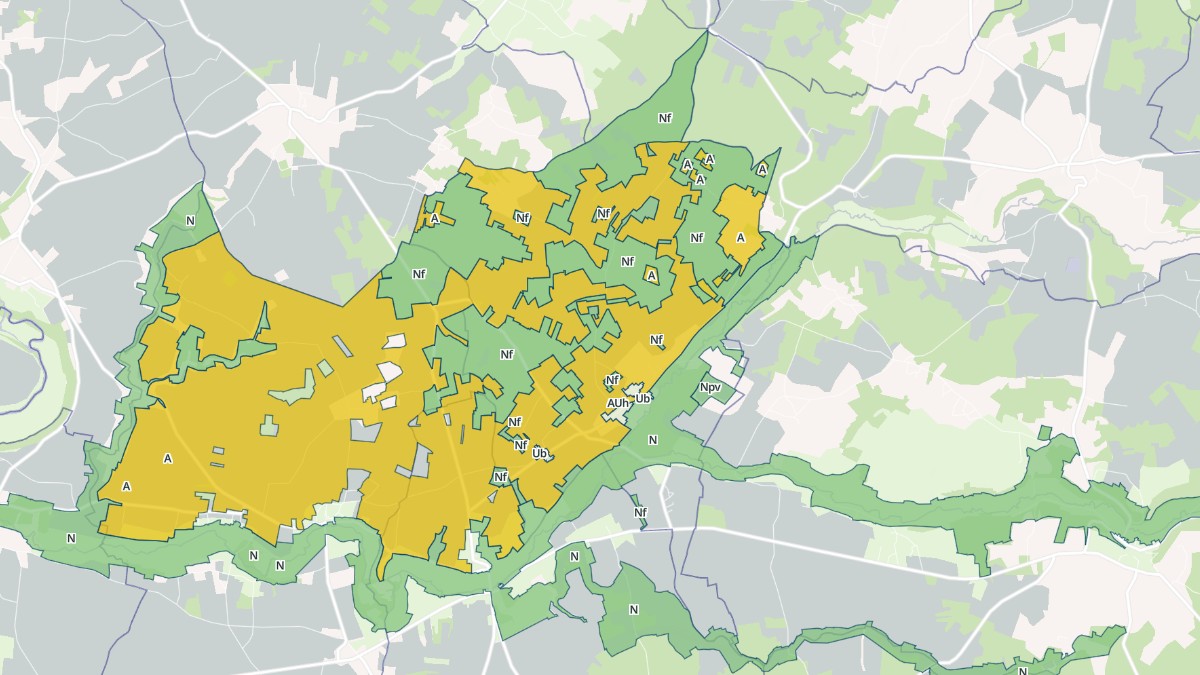 Aperçu cartographique de Ventouse, centré sur la commune
