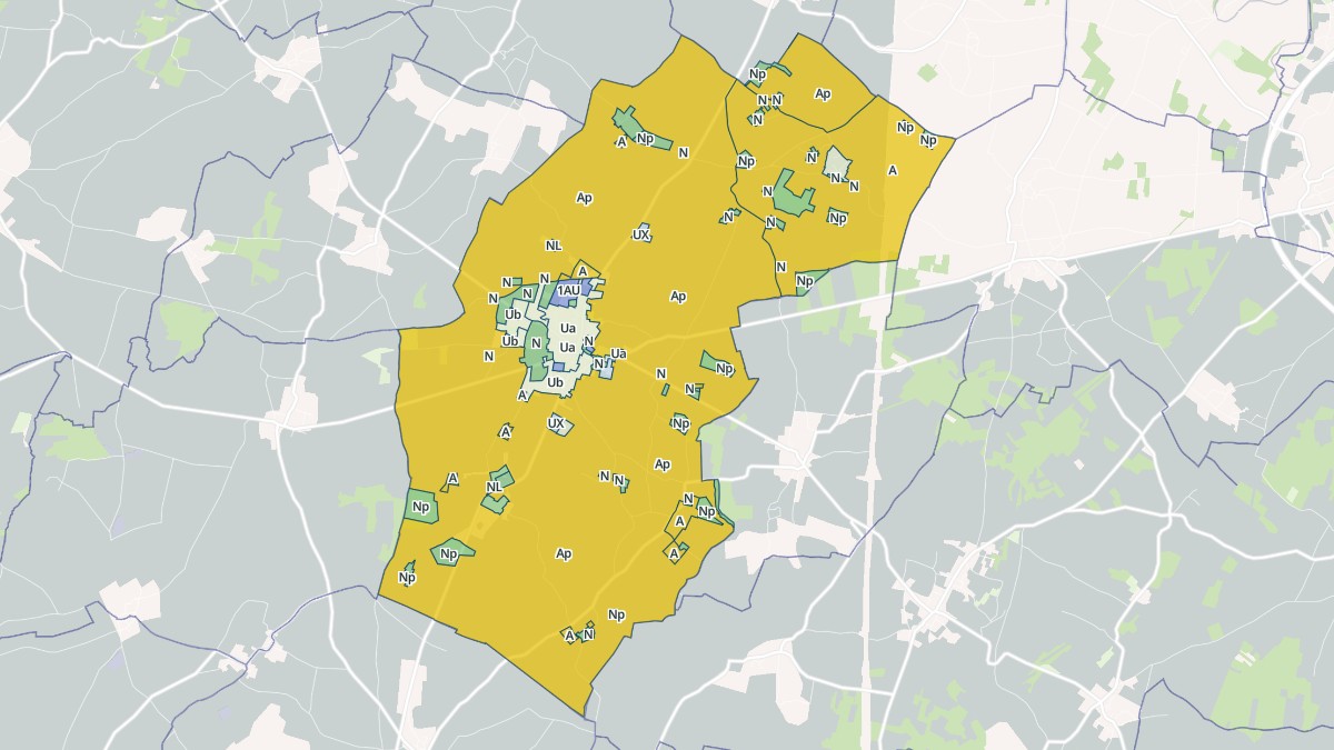 Aperçu cartographique de Villefagnan, centré sur la commune