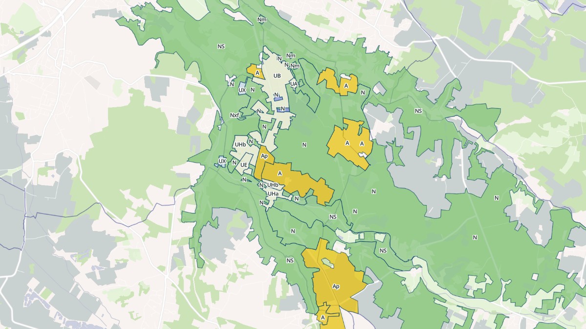 Aperçu cartographique de Vœuil-et-Giget, centré sur la commune