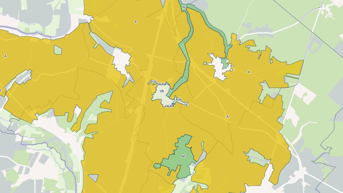 Aperçu cartographique de Xambes, centré sur la commune