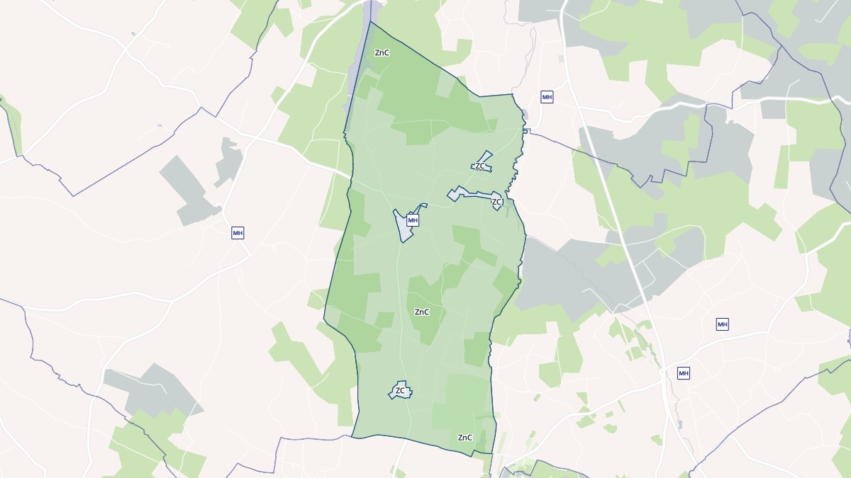 Aperçu cartographique de Agudelle, centré sur la commune
