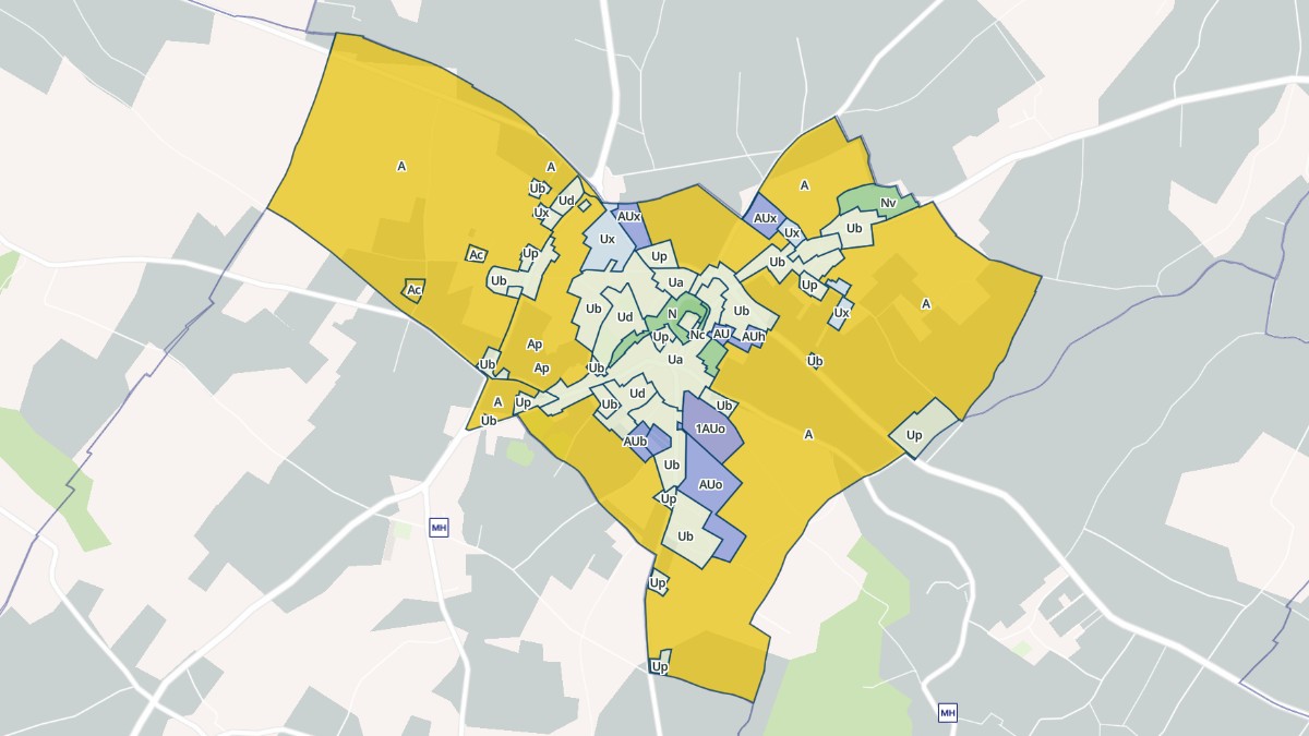 Aperçu cartographique de Archiac, centré sur la commune