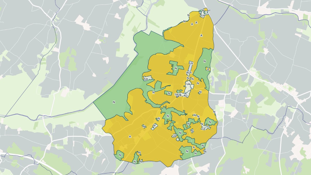 Aperçu cartographique de Archingeay, centré sur la commune