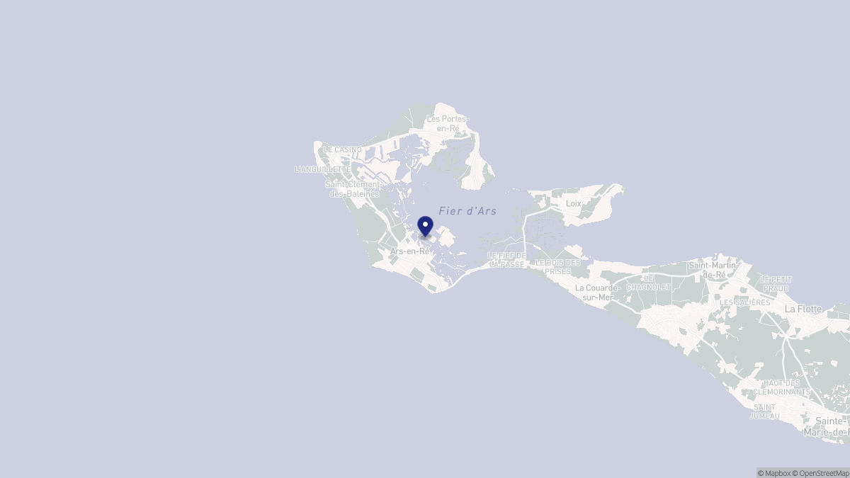 Aperçu cartographique de Ars-en-Ré, centré sur la commune