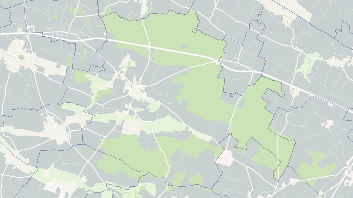 Aperçu cartographique de Benon, centré sur la commune