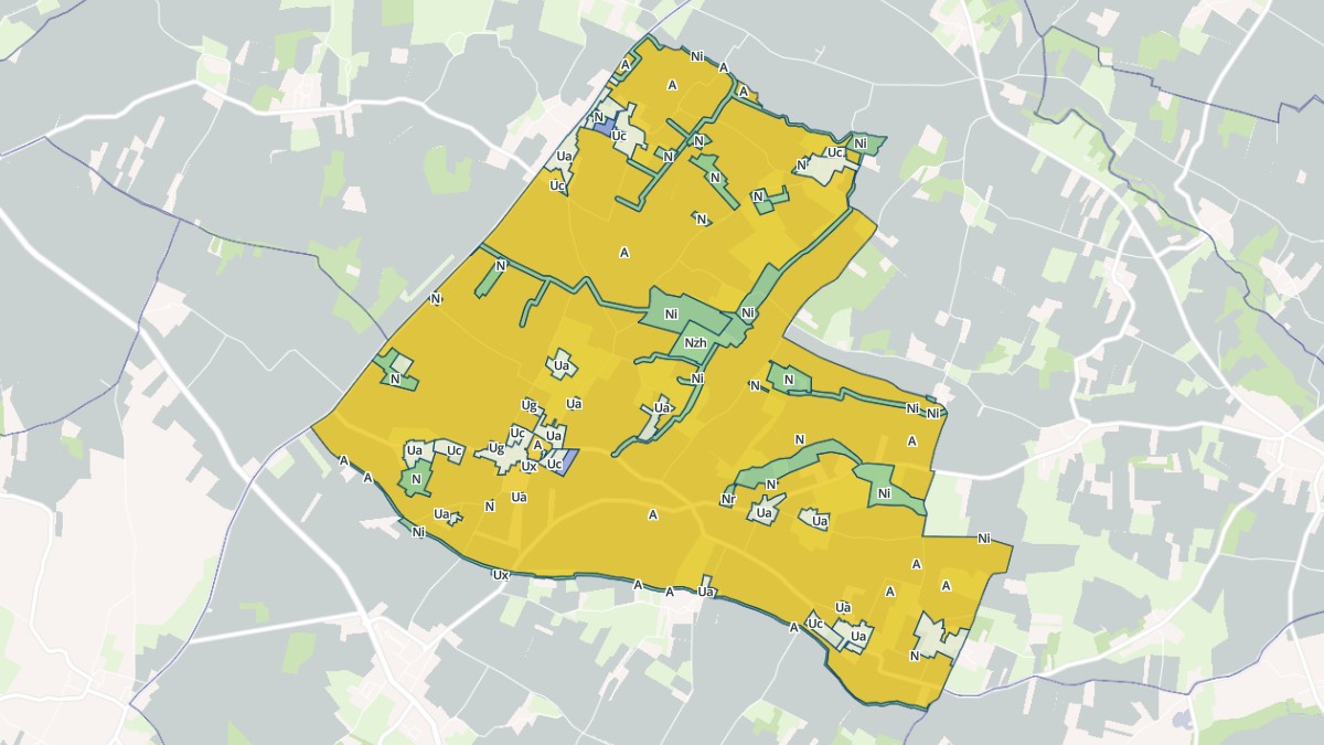 Aperçu cartographique de Bercloux, centré sur la commune