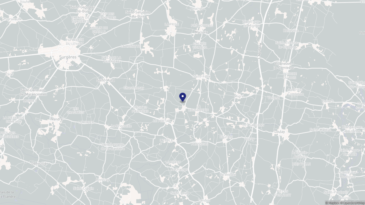 Aperçu cartographique de Bernay-Saint-Martin, centré sur la commune
