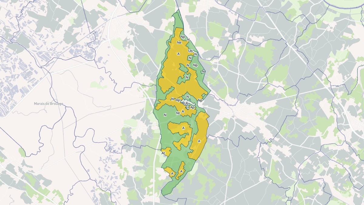 Aperçu cartographique de Champagne, centré sur la commune