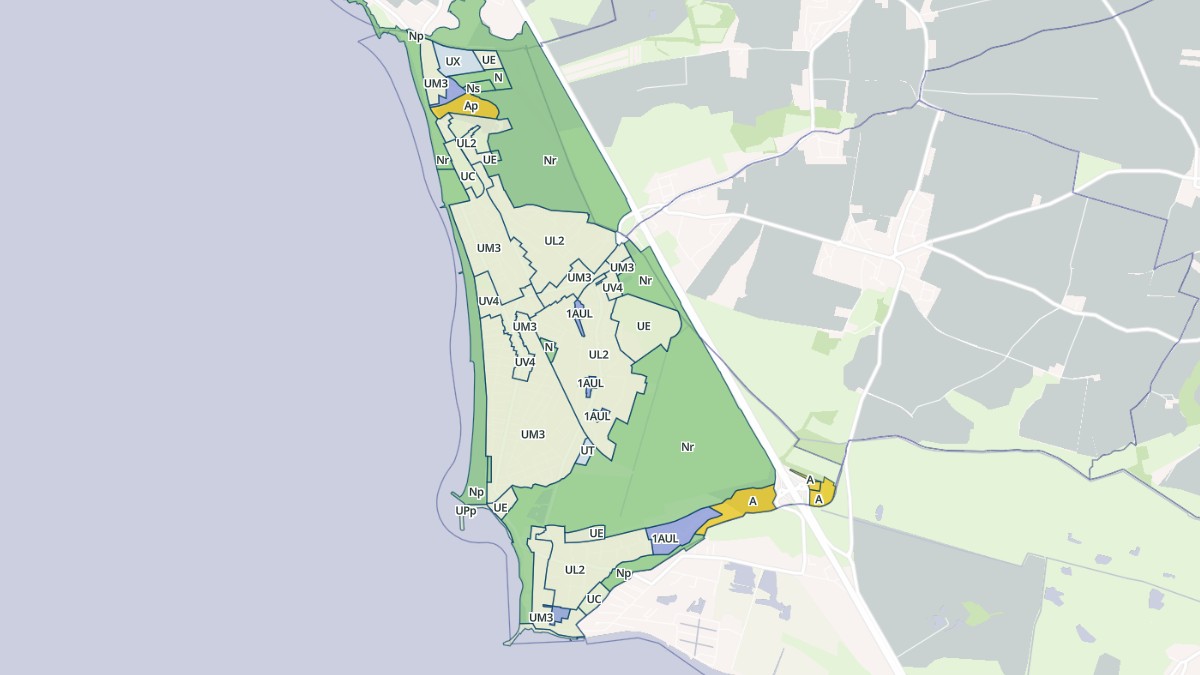 Aperçu cartographique de Châtelaillon-Plage, centré sur la commune