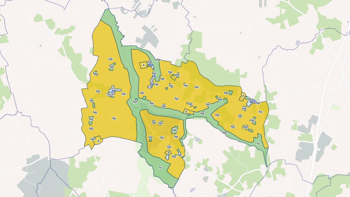 Aperçu cartographique de Chatenet, centré sur la commune