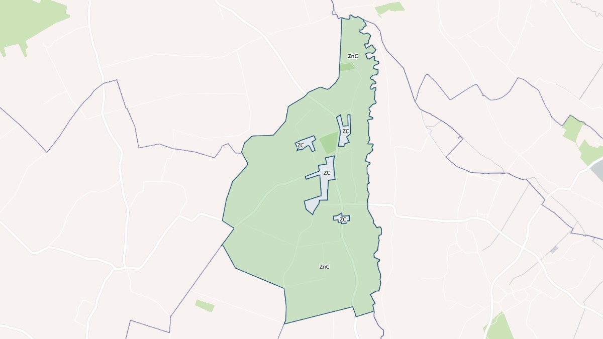 Aperçu cartographique de Chaunac, centré sur la commune