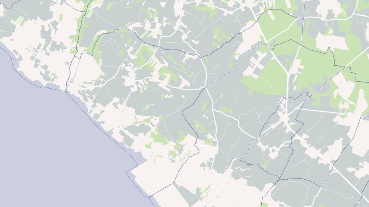 Aperçu cartographique de Chenac-Saint-Seurin-d'Uzet, centré sur la commune