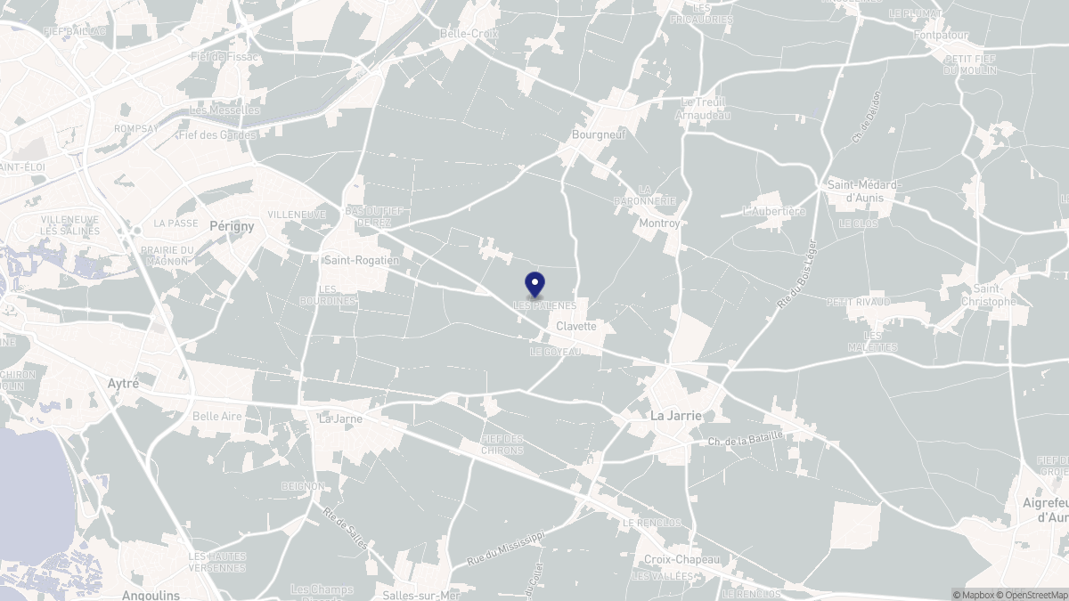 Aperçu cartographique de Clavette, centré sur la commune