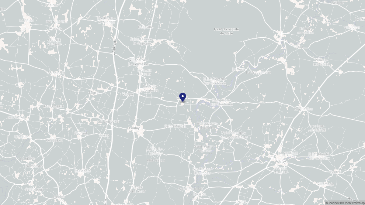 Aperçu cartographique de Coivert, centré sur la commune